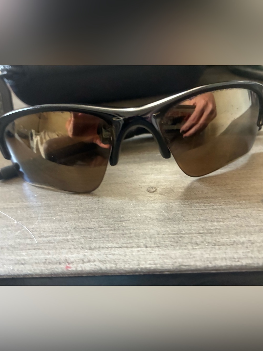 Women's Brown Lens Sport Sunglasses - Black Frame